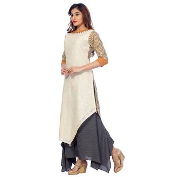 Beige none chanderi salwar 4