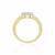 Floral diamond Ring-Engagement Ring-0.50Cts diamond ring-18kt yellow gold ring