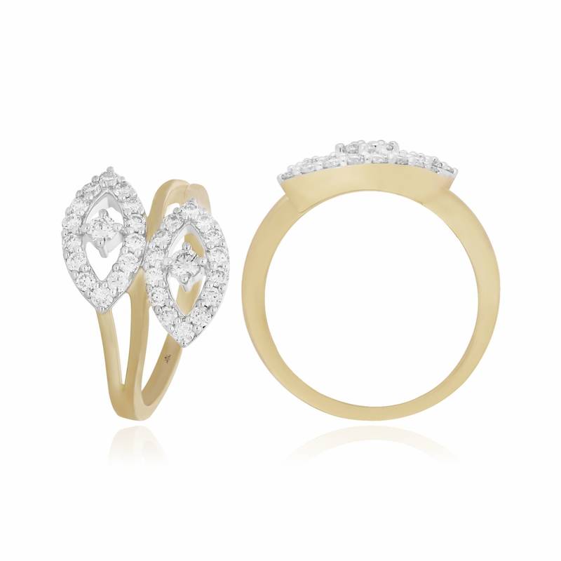 0.61ctsDiamond Ring-18kt yellow gold Ring-Anniversary gift-Wedding Ring