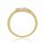 Three diamond Ring -0.14Cts diamond -18kt yellow gold-Engagement Ring-ring to gift