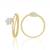 Floral diamond Ring-18kt yellow gold Ring-0.15cts diamond Ring-Anniversary Ring