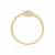 Floral diamond Ring-18kt yellow gold Ring-0.15cts diamond Ring-Anniversary Ring