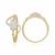 0.25cts diamond Ring-18kt yellow gold Ring-Engagement Ring-Pressure set Ring