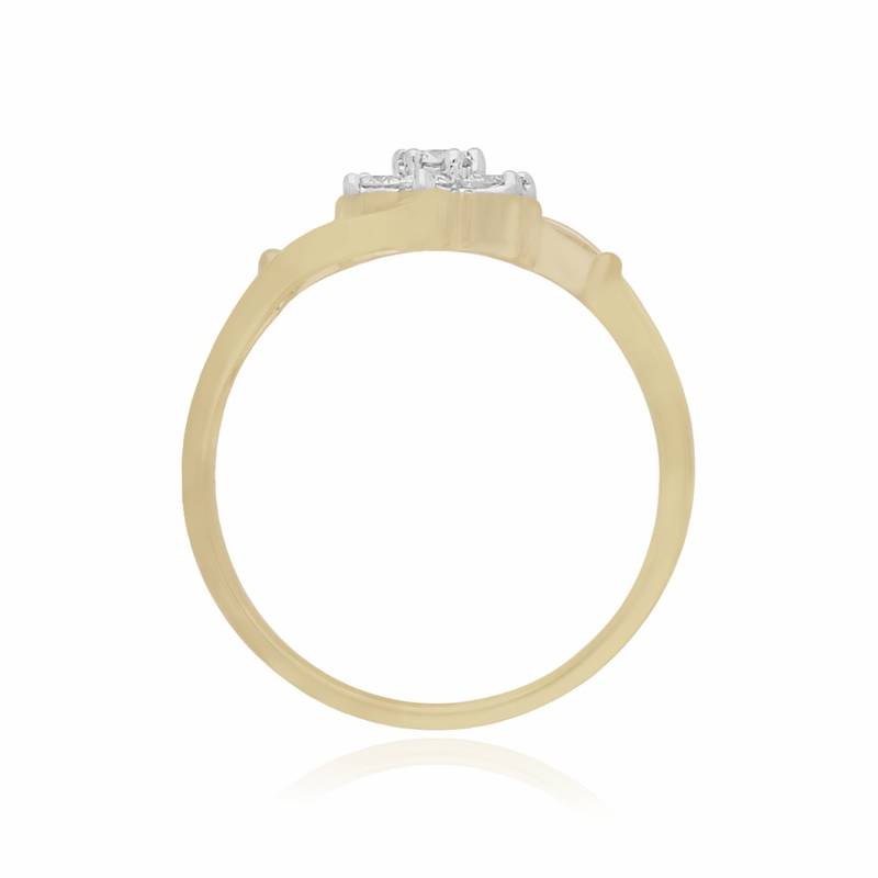 0.25cts diamond Ring-18kt yellow gold Ring-Engagement Ring-Pressure set Ring
