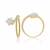 Pressure set Diamond ring-yellow gold -18kt gold Anniversary ring-0.22cts round diamond ring