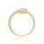 Pressure set Diamond ring-yellow gold -18kt gold Anniversary ring-0.22cts round diamond ring