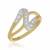 Criss cross diamond -0.17cts diamond Ring-gold Ring-Sparkling round diamond ring