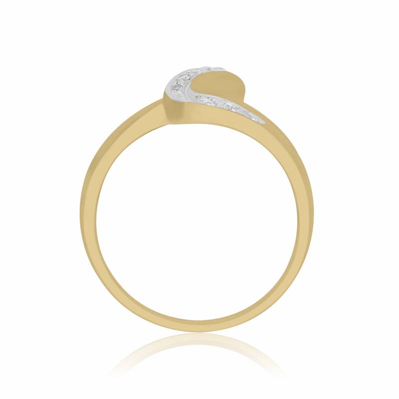 Criss cross diamond -0.17cts diamond Ring-gold Ring-Sparkling round diamond ring