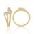 Three diamond Ring -0.07Cts diamond -18kt yellow gold-Engagement Ring-Wedding gift