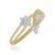 Floral Ring-0.22cts diamond round Ring-yellow gold-classy Ring-wedding Ring