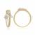 Floral Ring-0.22cts diamond round Ring-yellow gold-classy Ring-wedding Ring