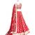 red art silk embroidered lehenga with dupatta