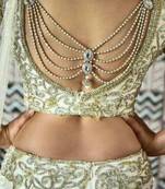 Classy pearl blouse accessory