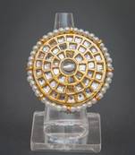 Ethnic jadau kundan ring
