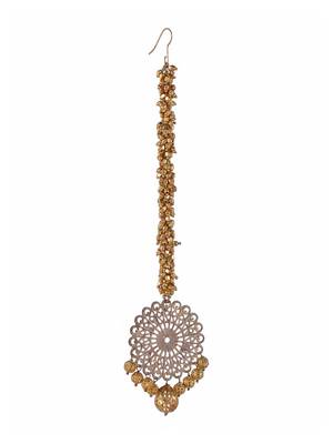 Tarusha Filigree Gold Maang Tikka 1