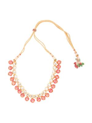 Pritisha Pink Meenakari  And Kundan Necklace Set 3