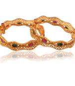 Panjarat Beauty gold plated antique bangle