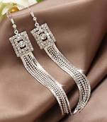 Silver Color Long Chain Earring