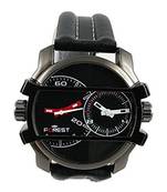 Watch for men forest black dial mens pro watch swiss quartz black leather strap sport watch