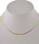Dual Tone Simple Neck Chain Which can be used alone or you can add your Pendant in It.