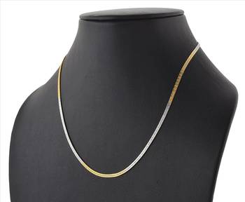 Dual Tone Simple Neck Chain Which can be used alone or you can add your Pendant in It. 1