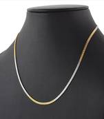 Dual Tone Simple Neck Chain Which can be used alone or you can add your Pendant in It.