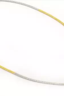 Dual Tone Simple Neck Chain Which can be used alone or you can add your Pendant in It.