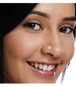 7 Diamond Designer Floral Nose Pin