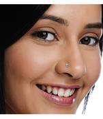 7 Diamond Designer Floral Nose Pin