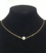 Pearl Stone Designer Golden Necklace