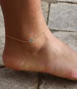 Simple Light Weight Elegant Golden Chain Anklet