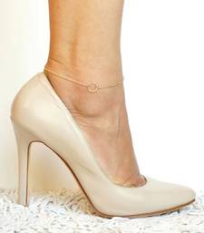 Simple Light Weight Elegant Golden Chain Anklet