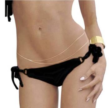 Hot Double Crossover Waist Belt Belly Body Chain Jewelry 1