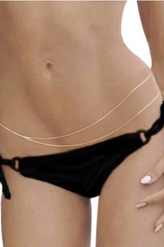 Hot Double Crossover Waist Belt Belly Body Chain Jewelry