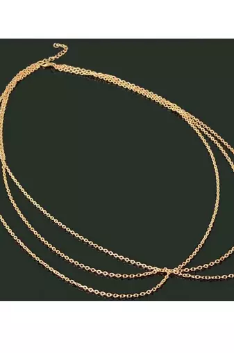 Hot Double Crossover Waist Belt Belly Body Chain Jewelry