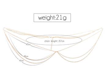 Hot Double Crossover Waist Belt Belly Body Chain Jewelry 4