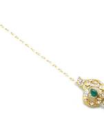 Sober Maang Decorated With Crystal