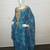 Blue Zari Work Gerogette Islamic Style Arabic PartyWear Farasha
