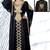 Black embellished with stones beads and crystals stitched kaftans