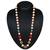 AccessHer Ethnic ruby, emrald, pearl mala necklace for women