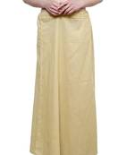 Beige cotton plain cotton petticoat