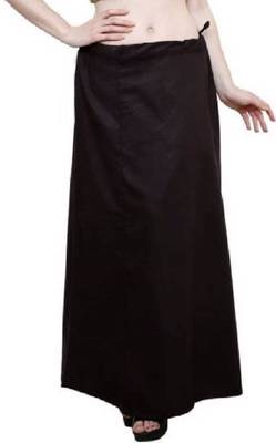 Black cotton plain cotton petticoat 1