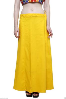 Gold cotton plain cotton petticoat 1