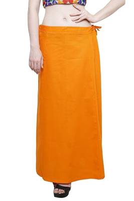 Orange cotton plain cotton petticoat 1