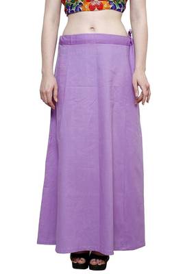 Purple cotton plain cotton petticoat 1