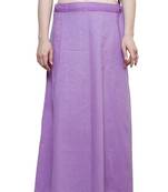 Purple cotton plain cotton petticoat
