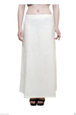 Silver cotton plain cotton petticoat 1