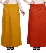 Multicolor cotton plain cotton combo petticoat