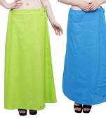 Multicolor cotton plain cotton combo petticoat