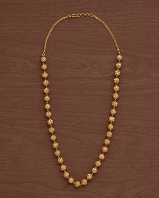 Antique finish golden necklace one gram gold 5